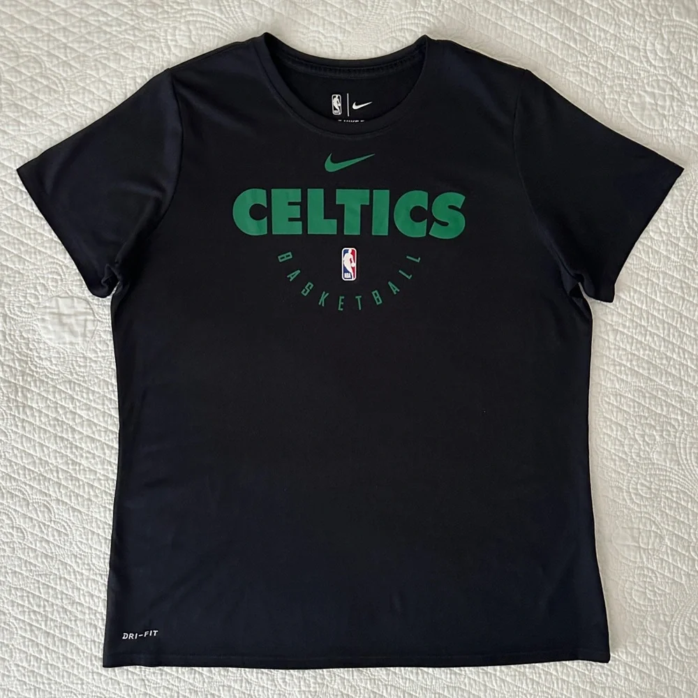 Women's Nike Black Boston Celtics Team Practice Performance T-Shirt XL